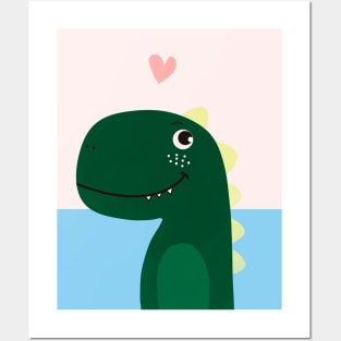 Love Dino Posters and Art